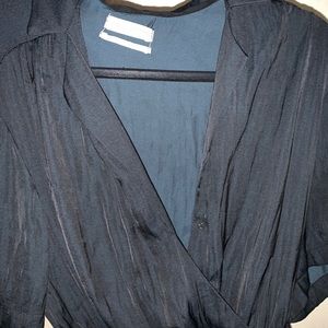 Urban Outfitters Black Silky Jumpsuit